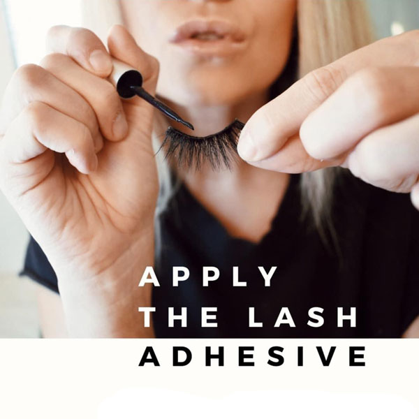 Step 4 Apply lash adhesive