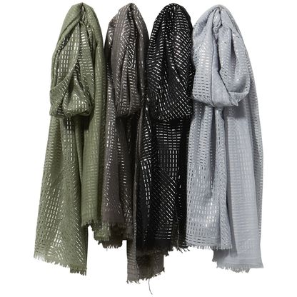 Silver Lined Scarf Colors