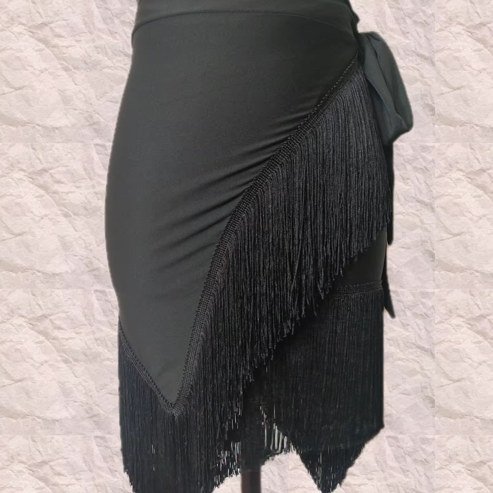Fringe Wrap Skirt